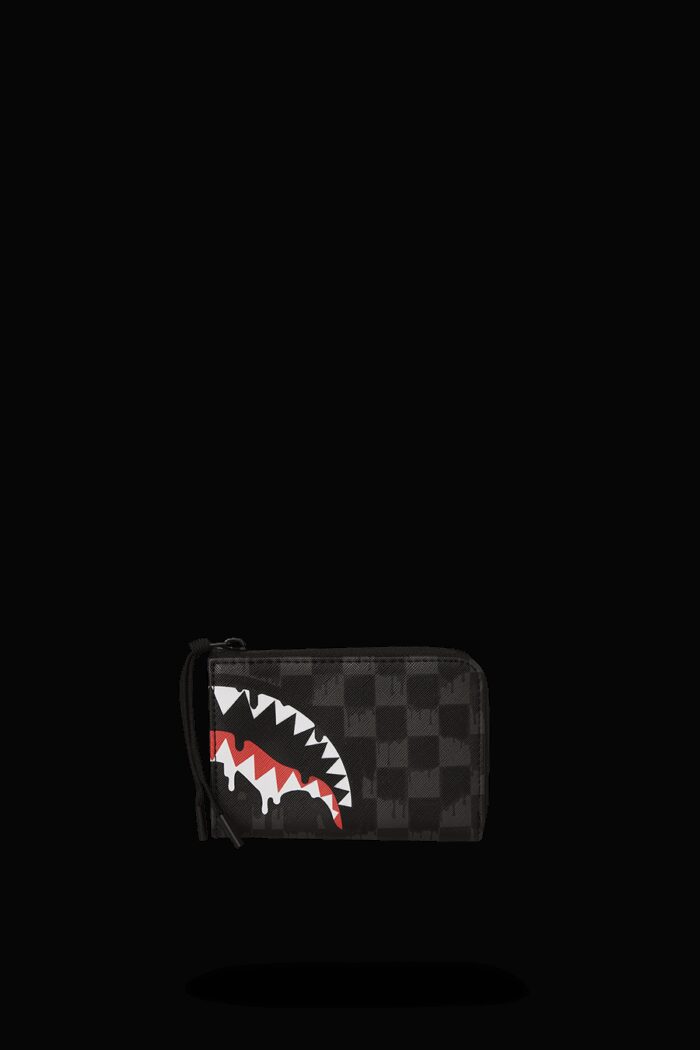 Portafoglio senza portamonete Sprayground DRIPPING SHARKS IN PARIS WALLET Nero