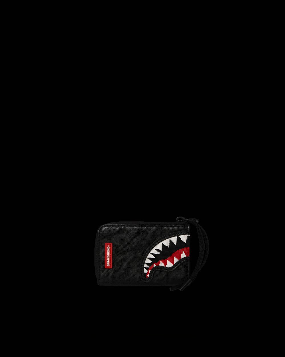 Portafoglio senza portamonete Sprayground FLY KNIT MOUTH WALLET Nero - Foto 1