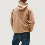 Felpa con cappuccio Tommy Hilfiger Jeans TJM REG BADGE TEDDY Beige scuro - Foto 4
