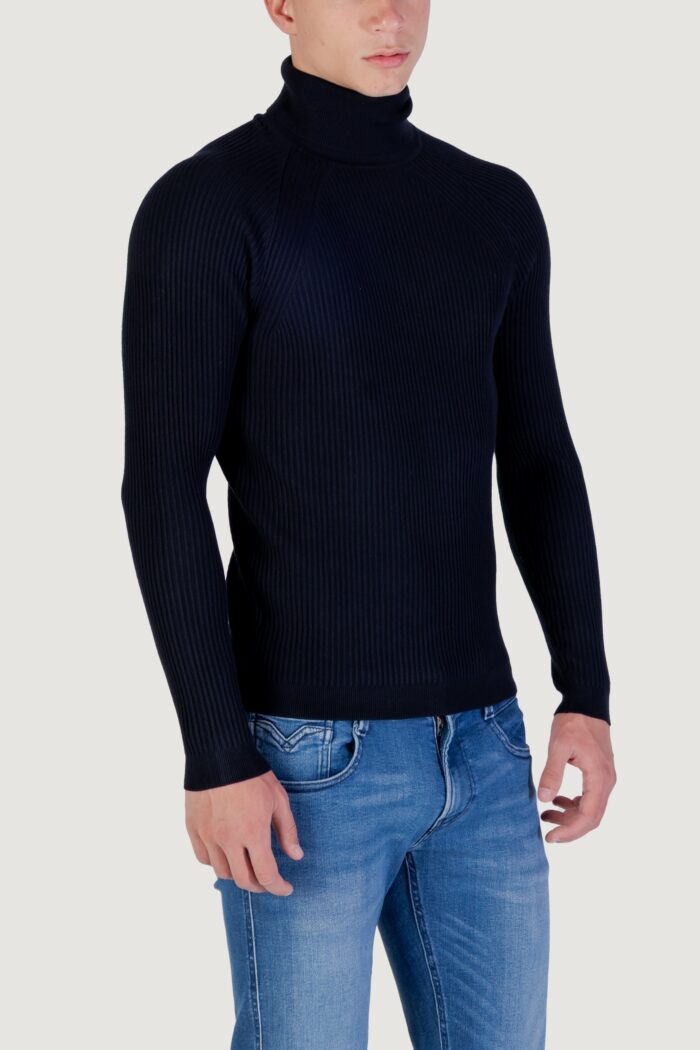 Dolcevita Antony Morato STRETCH VISCOSE Blu marine – MMSW01409-YA500002