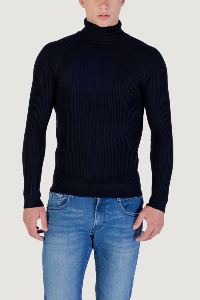 Dolcevita Antony Morato STRETCH VISCOSE Blu marine – MMSW01409-YA500002