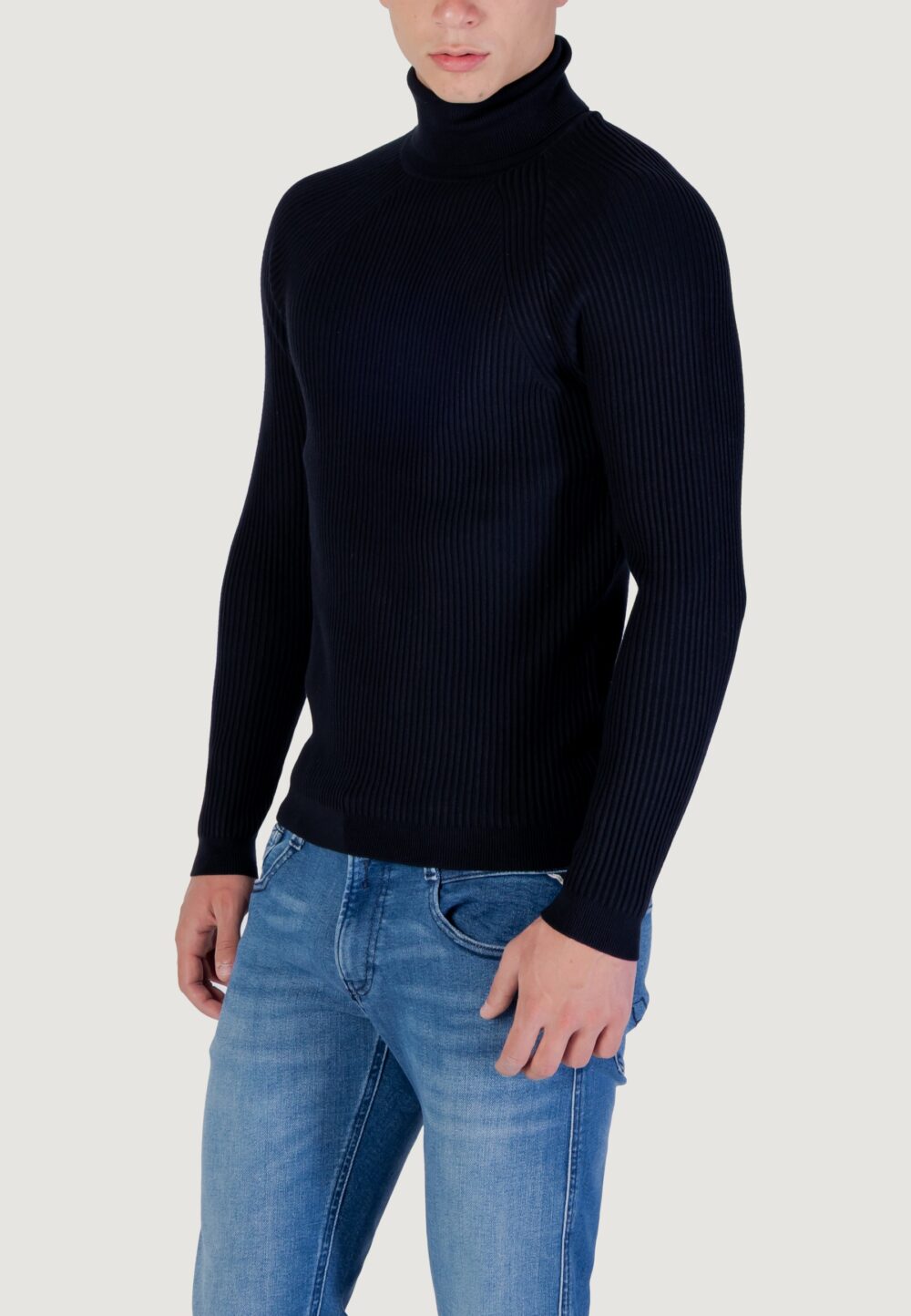 Dolcevita Antony Morato STRETCH VISCOSE Blu marine - Foto 3