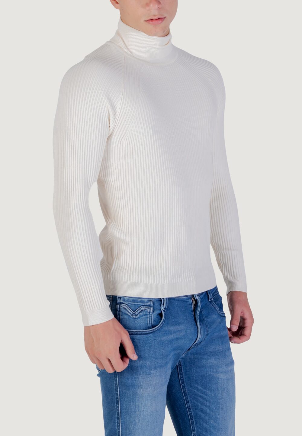 Dolcevita Antony Morato STRETCH VISCOSE Panna - Foto 4