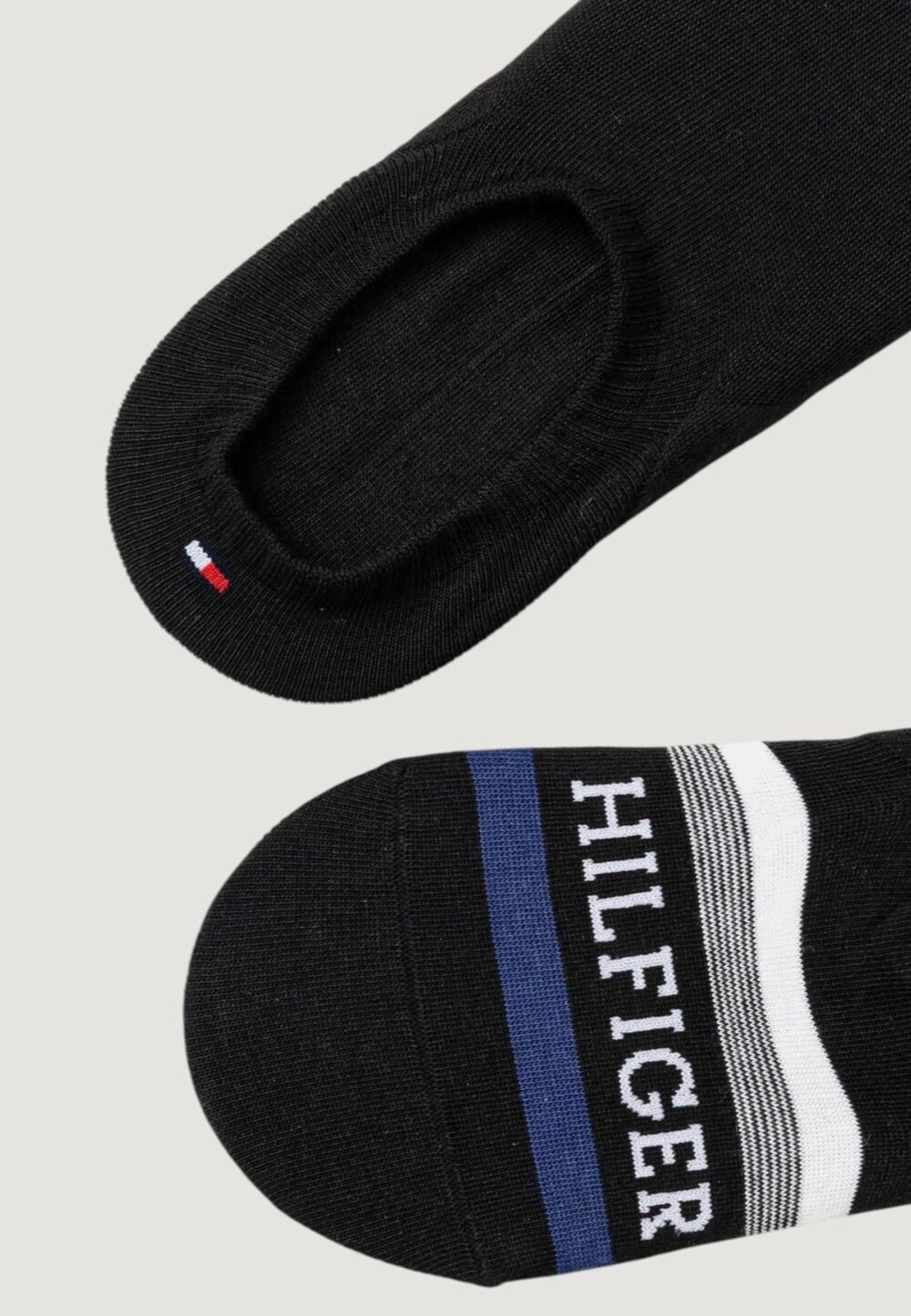 Fantasmini Tommy Hilfiger TH MEN FOOTIE 2P HILFIGER TAB Nero - Foto 2