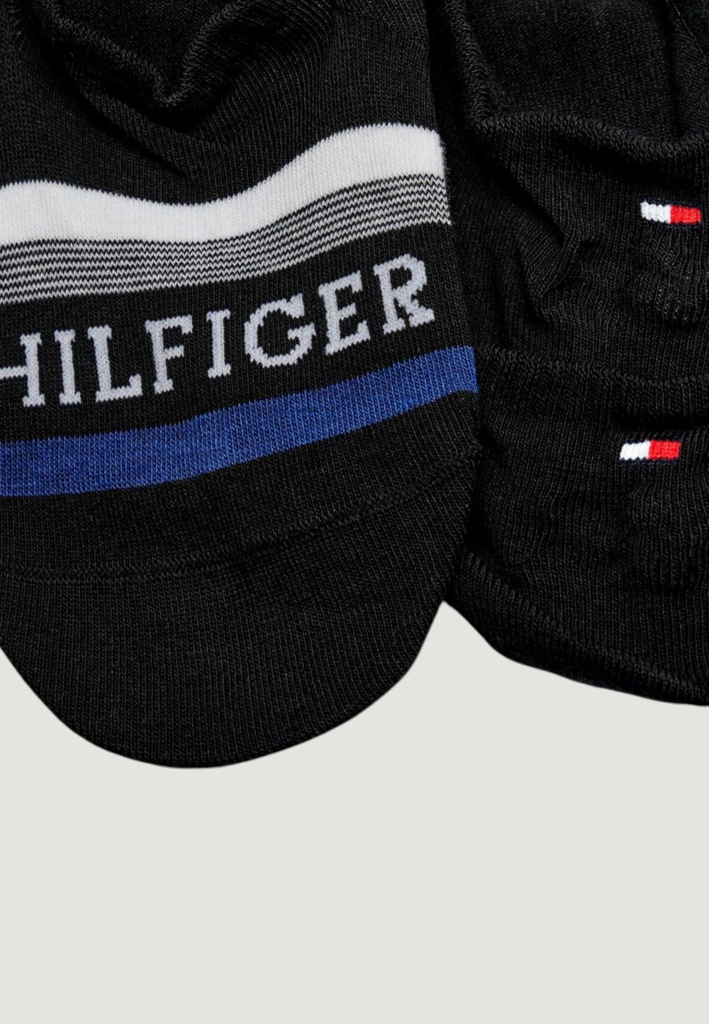 Fantasmini Tommy Hilfiger TH MEN FOOTIE 2P HILFIGER TAB Nero - Foto 3