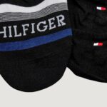 Fantasmini Tommy Hilfiger TH MEN FOOTIE 2P HILFIGER TAB Nero - Foto 3