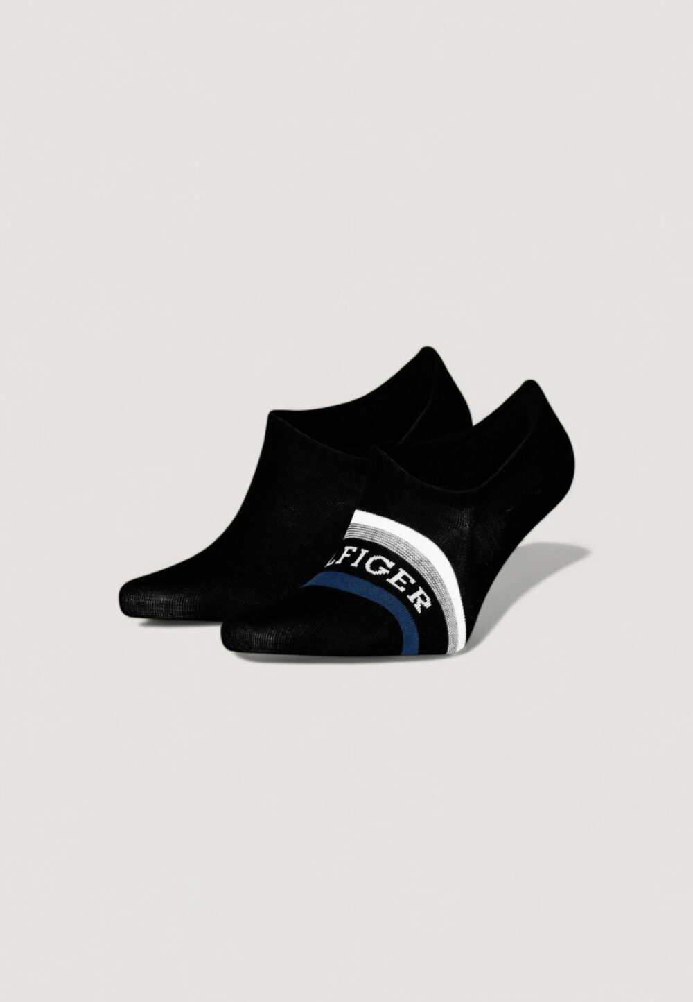 Fantasmini Tommy Hilfiger TH MEN FOOTIE 2P HILFIGER TAB Nero - Foto 4