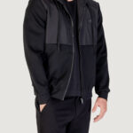 Felpa con cappuccio Antony Morato REGULAR FIT WITH TECHNO FABRIC AS CONTRAST AND LOGOED PATCH Nero - Foto 2