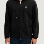 Felpa con cappuccio Calvin Klein Jeans LS EU 350TERRY MONOG Nero - Foto 1
