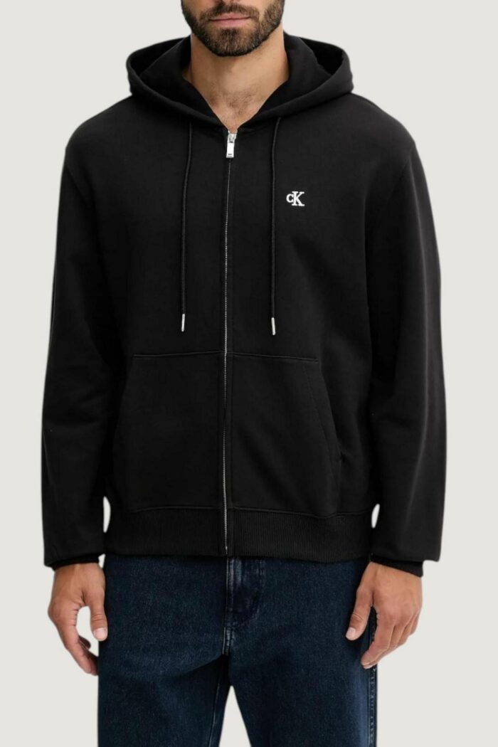 Felpa con cappuccio Calvin Klein LS EU 350TERRY MONOG Nero – LV04RD240G
