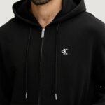 Felpa con cappuccio Calvin Klein Jeans LS EU 350TERRY MONOG Nero - Foto 3