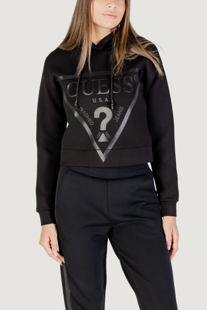Felpa con cappuccio Guess Active NEW ALISA HOODED Nero