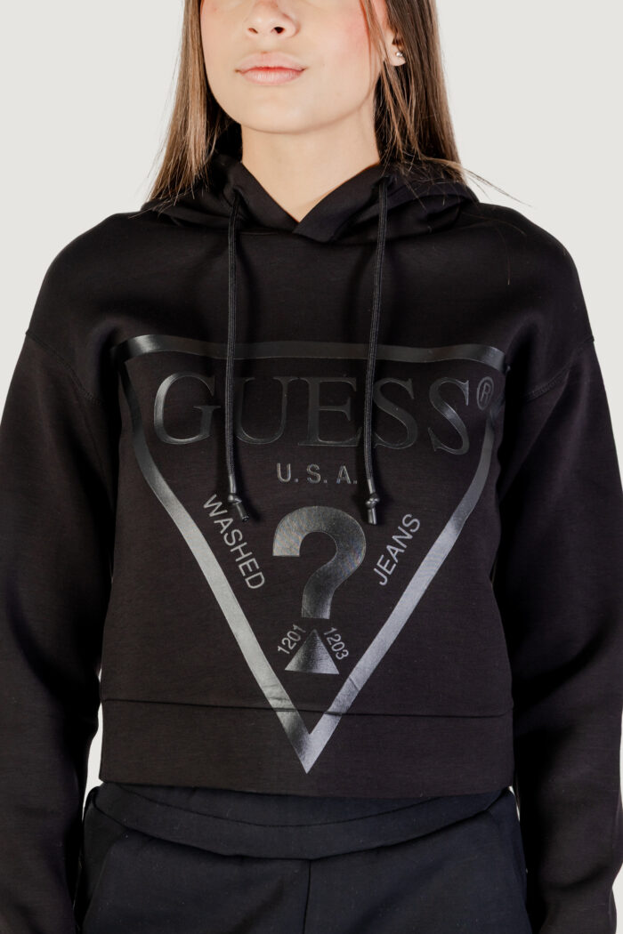 Felpa con cappuccio Guess Active NEW ALISA HOODED Nero