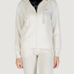 Felpa con cappuccio Guess Active OLYMPE FULL ZIP Panna - Foto 1