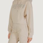 Felpa con cappuccio Guess PRIMULA RHINESTONES HOODIE SWE Beige chiaro - Foto 4