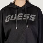 Felpa con cappuccio Guess PRIMULA RHINESTONES HOODIE SWE Nero - Foto 2