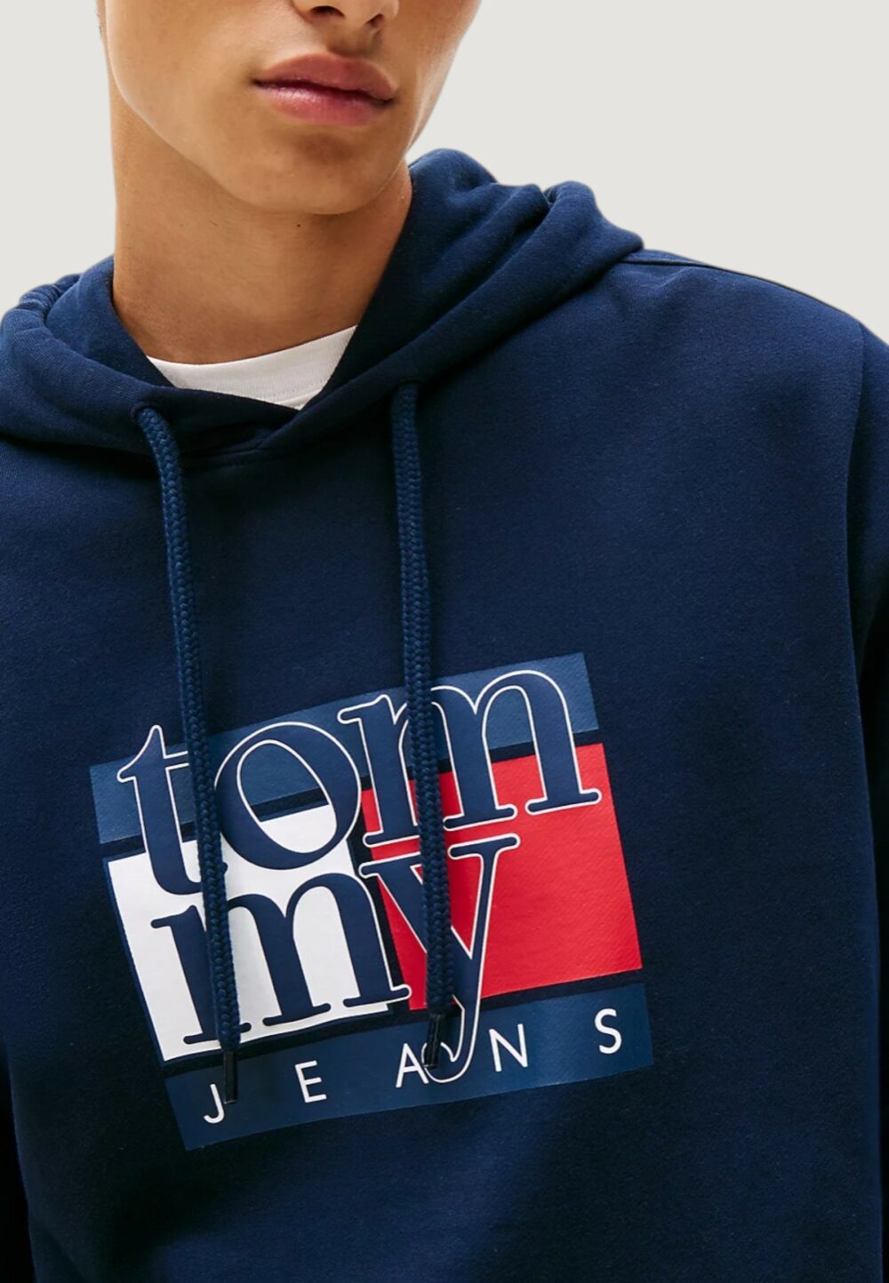 Felpa con cappuccio Tommy Hilfiger Jeans TJM REG RWB FLAG HOO Blue scuro - Foto 3