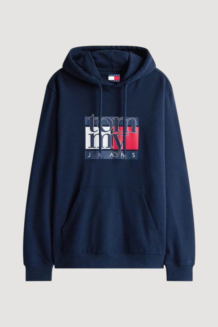 Felpa con cappuccio Tommy Hilfiger TJM REG RWB FLAG HOO Blue scuro – DM0DM22092