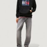 Felpa con cappuccio Tommy Hilfiger Jeans TJM REG RWB FLAG HOO Nero - Foto 4