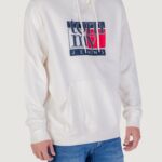 Felpa con cappuccio Tommy Hilfiger Jeans TJM REG RWB FLAG HOO Panna - Foto 3