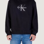 Felpa senza cappuccio Calvin Klein Jeans LS EU 350TERRY MONOL Nero - Foto 5