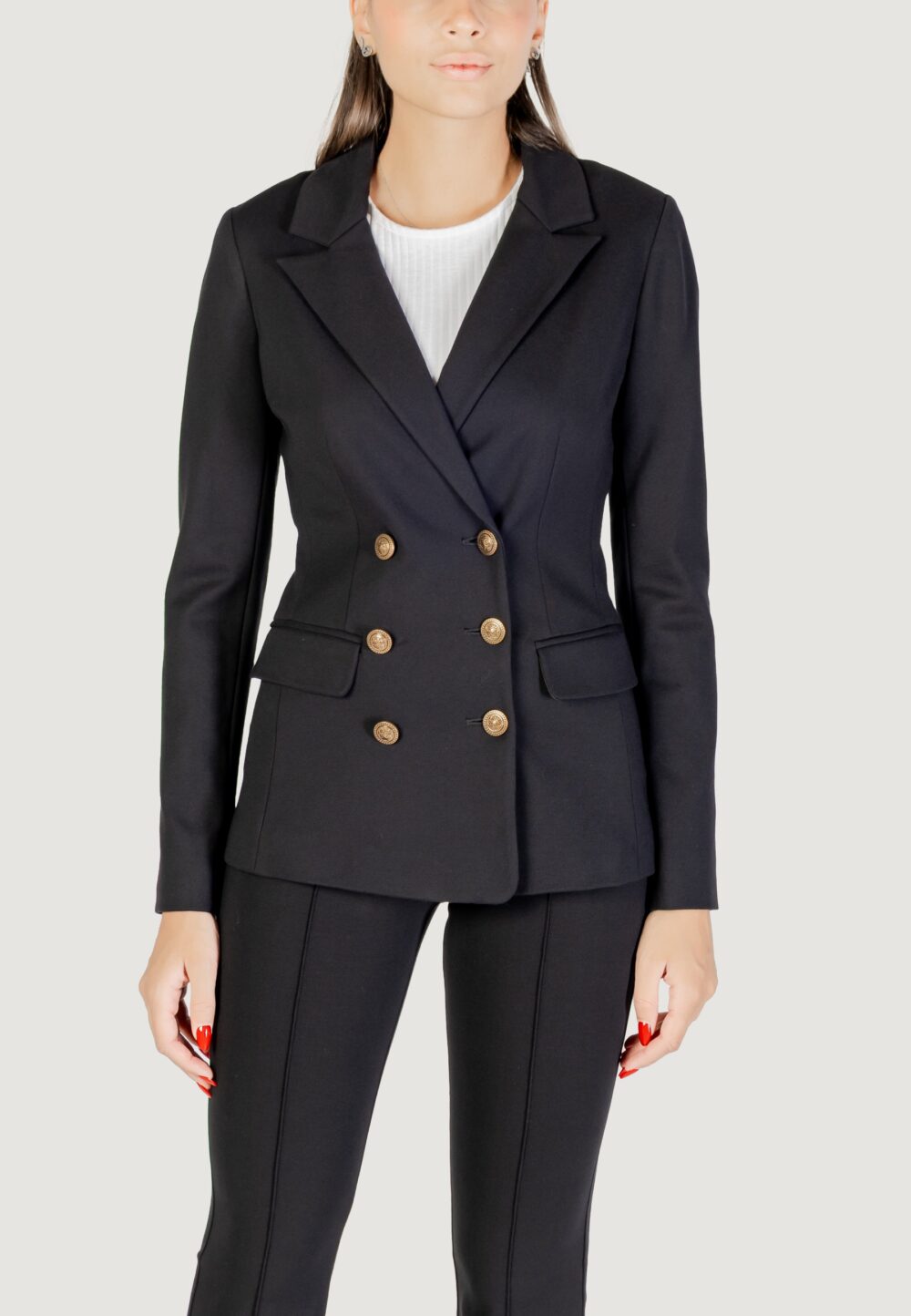 Giacca Guess MAELICE DOUBLE BREAST BLAZER Nero - Foto 1