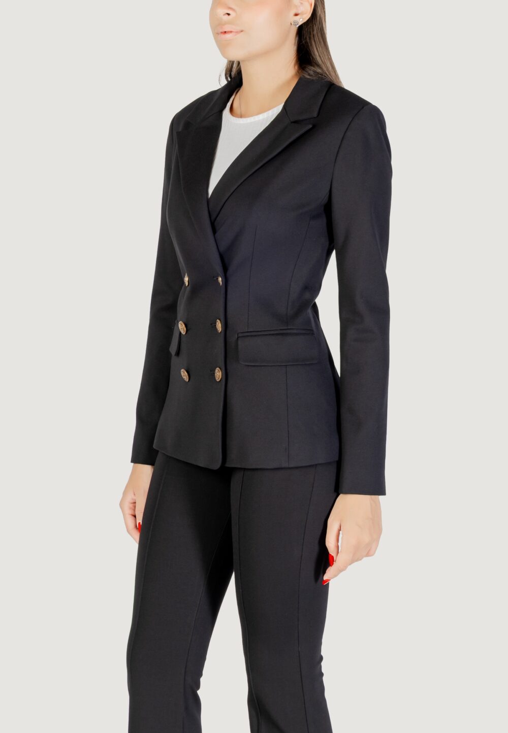 Giacca Guess MAELICE DOUBLE BREAST BLAZER Nero - Foto 3