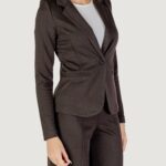 Giacca ICHI IHKATE JACQUARD BL4 Marrone - Foto 4