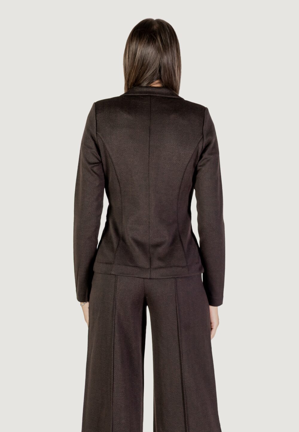 Giacca ICHI IHKATE JACQUARD BL4 Marrone - Foto 5