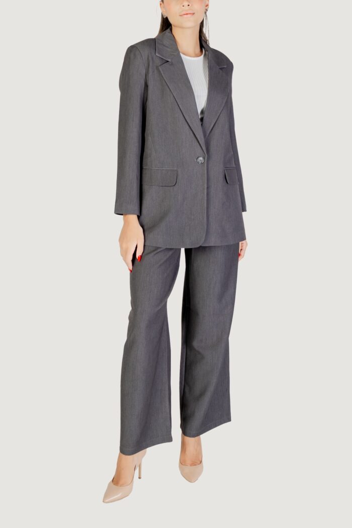 Giacca da completo Only ONLHATTIE-LANA L/S OVERS MEL BLAZER TLR Grigio Scuro