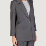 Giacca da completo Only ONLHATTIE-LANA L/S OVERS MEL BLAZER TLR Grigio Scuro - Foto 4