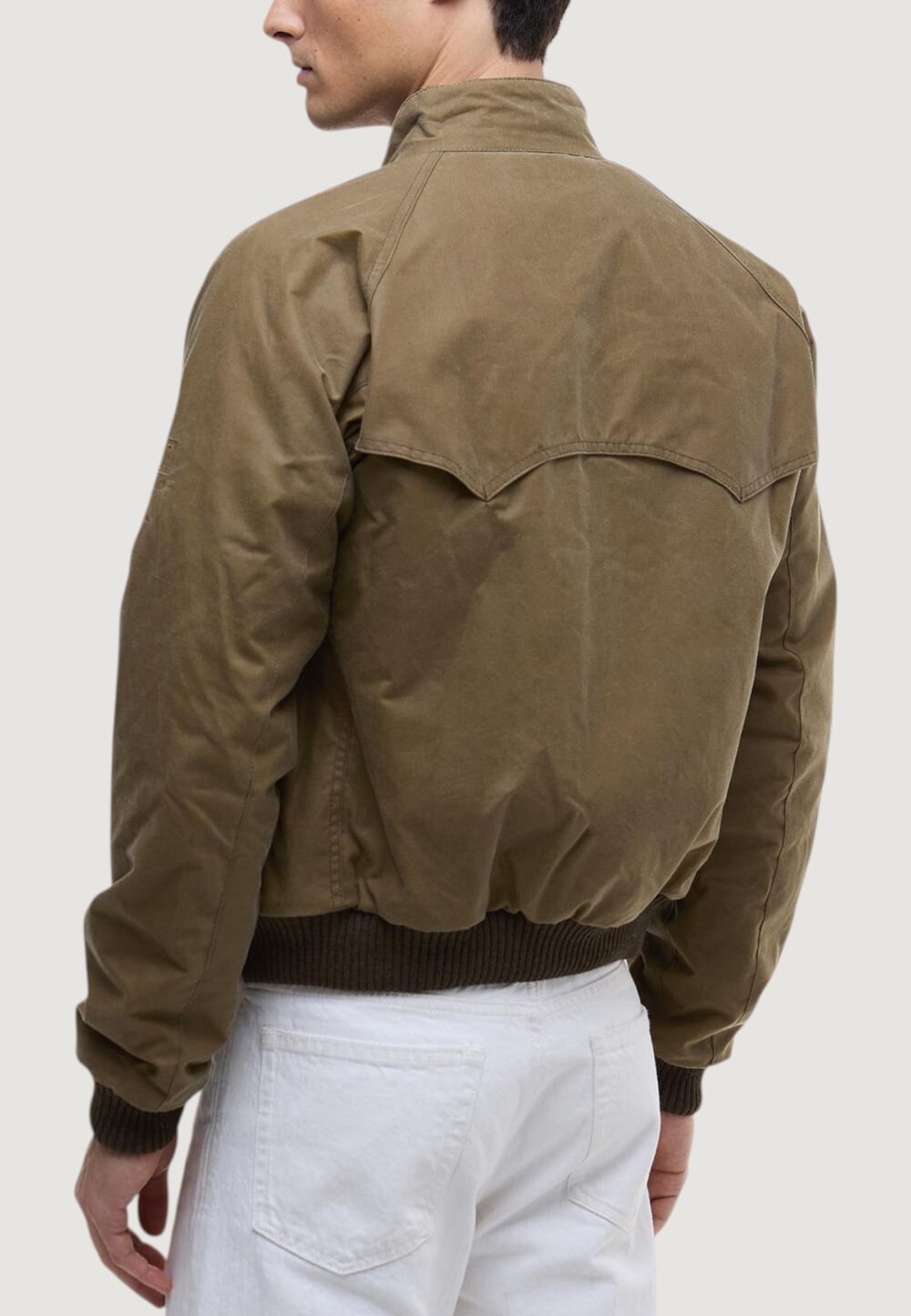 Giacchetto Barbour MERCHANT WAX Terra - Fango - Foto 3