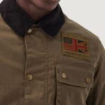 Giacchetto Barbour WORKERS WAX Terra - Fango - Foto 3