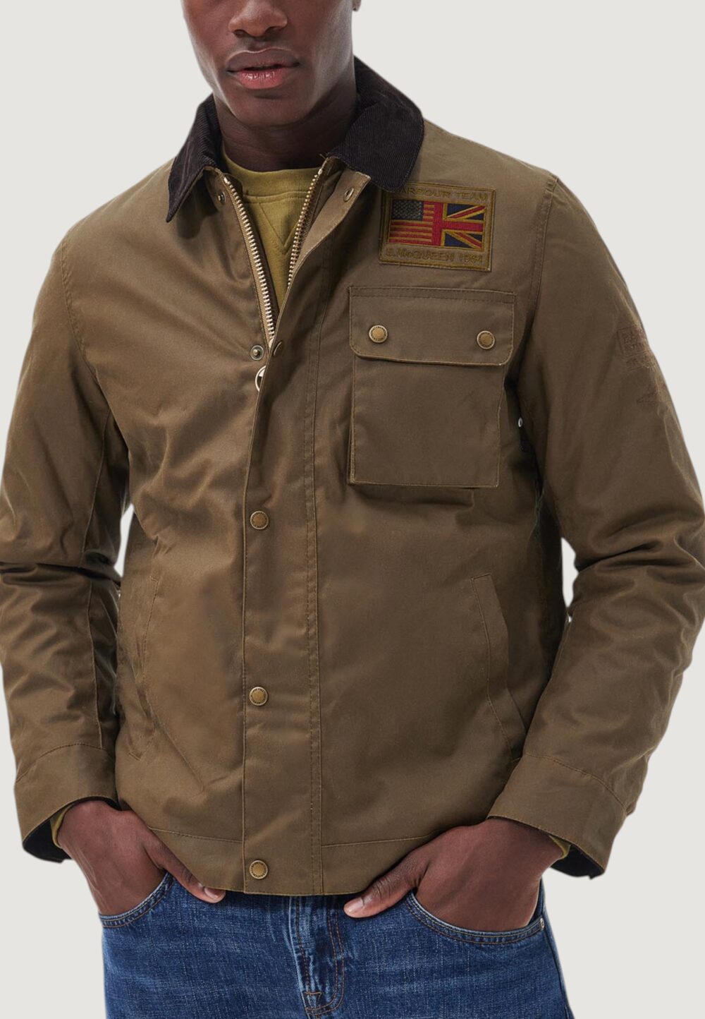 Giacchetto Barbour WORKERS WAX Terra - Fango - Foto 1
