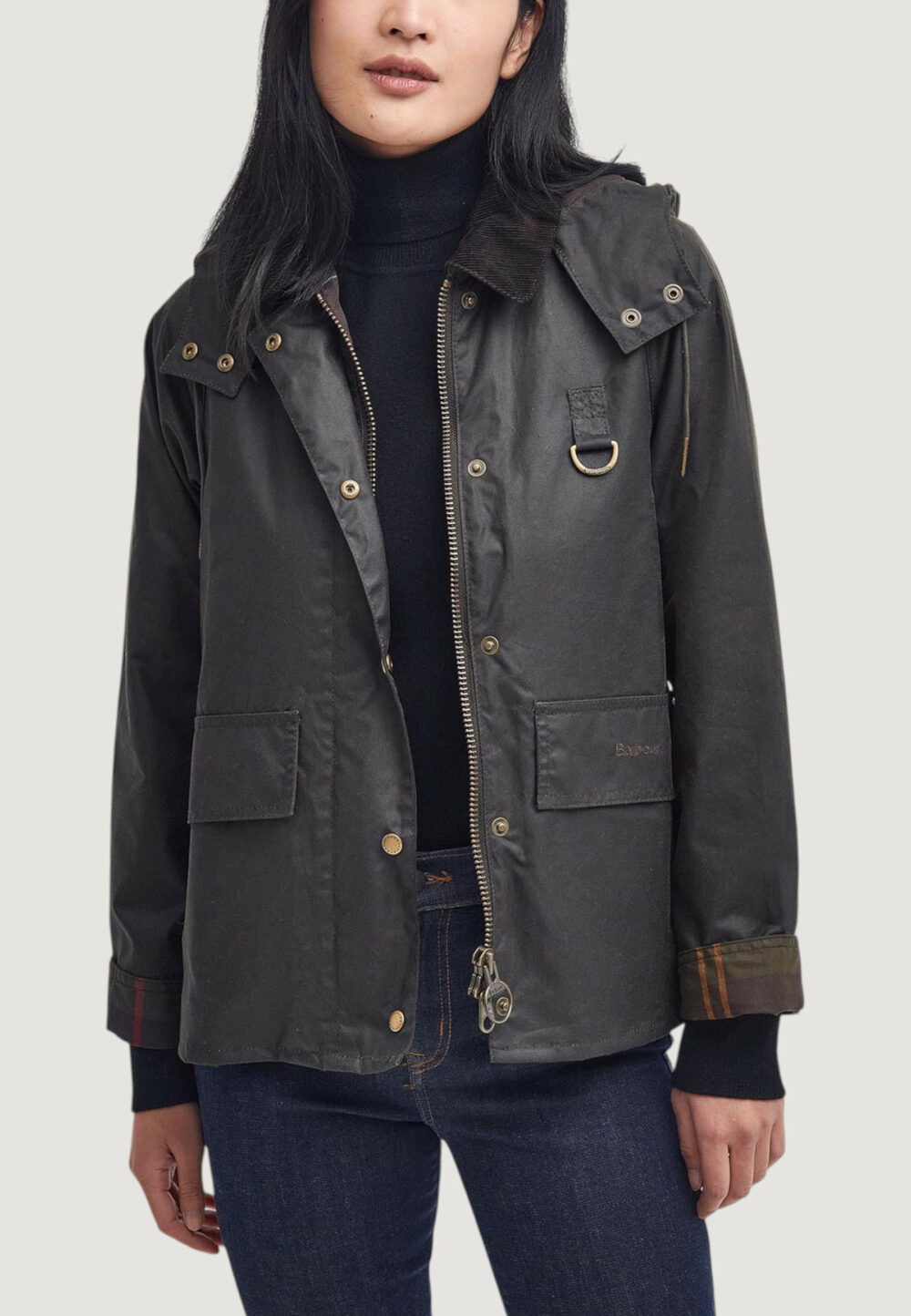 Giacchetto Barbour AVON WAX Verde Oliva - Foto 1