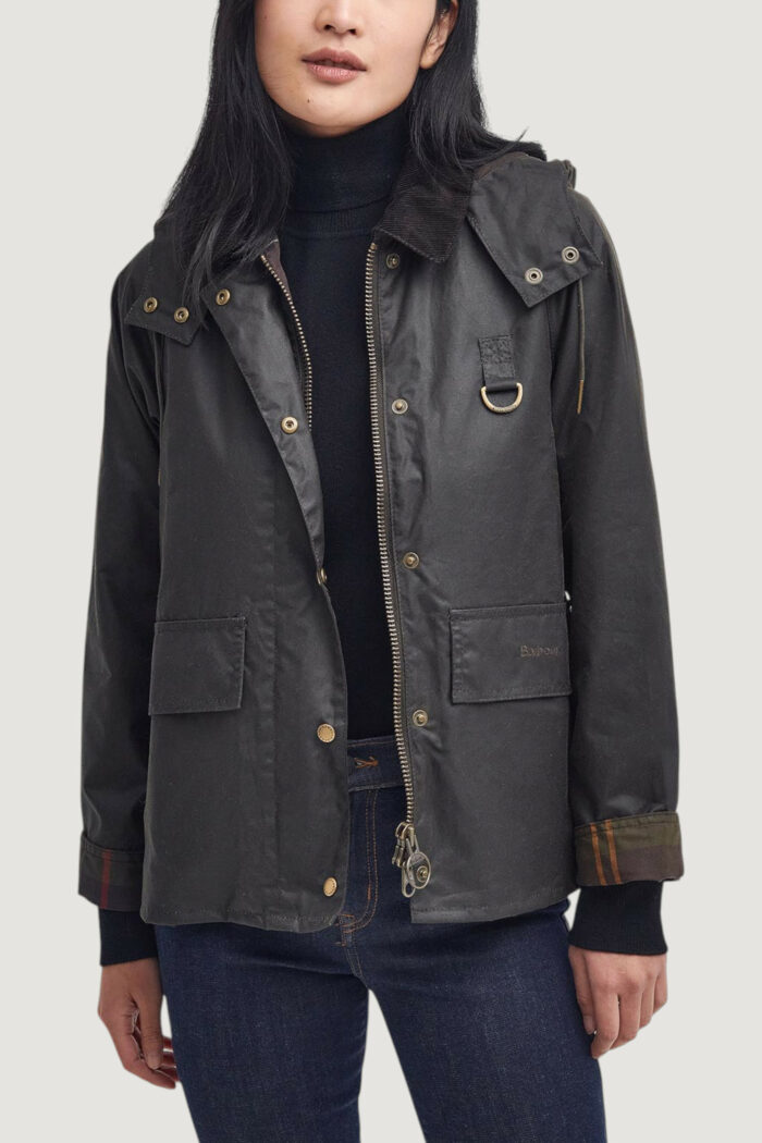 Giacchetto Barbour AVON WAX Verde Oliva