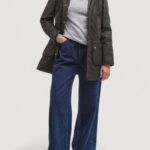 Giacchetto Barbour BOWER WAX JACKET Verde Oliva - Foto 2