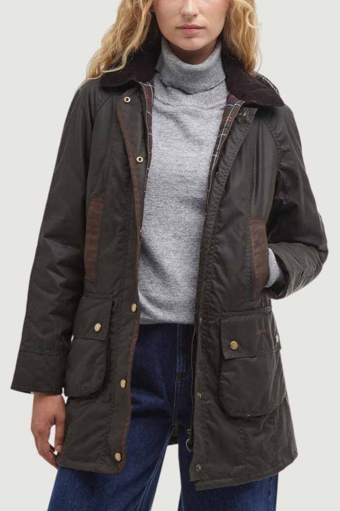 Giacchetto Barbour BOWER WAX JACKET Verde Oliva