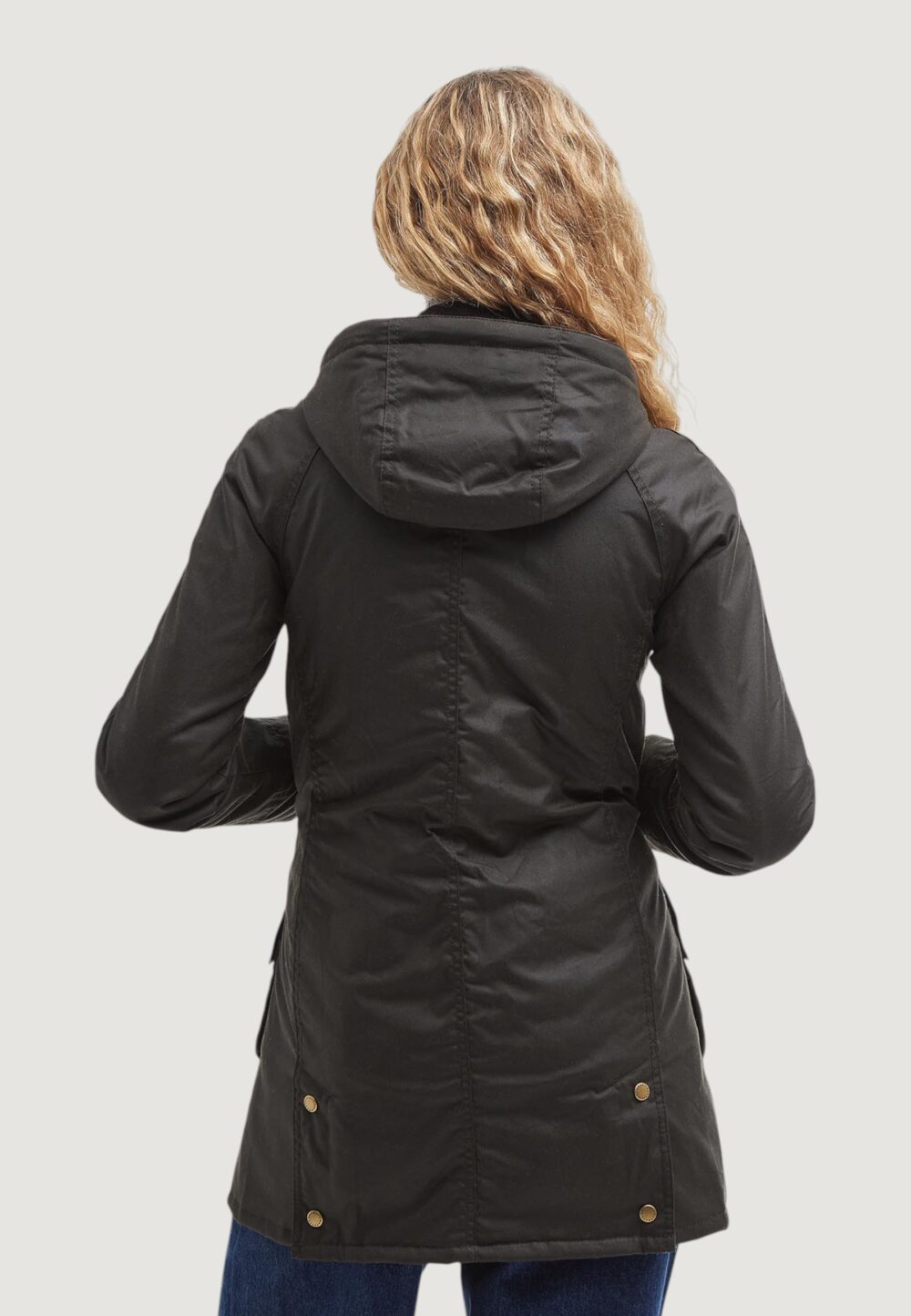 Giacchetto Barbour BOWER WAX JACKET Verde Oliva - Foto 4