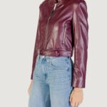 Giacchetto Only ONLSADIE FAUX LEATHER JACKET CC OTW Bordeaux - Foto 2