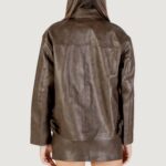 Giacchetto Only ONLJASMIN FAUX LEATHER JACKET CC OTW Marrone - Foto 4
