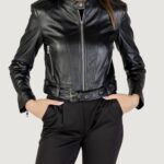 Giacchetto Only ONLSADIE FAUX LEATHER JACKET CC OTW Nero - Foto 1