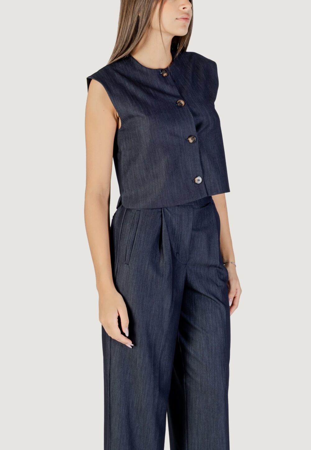 Gilet da completo ICHI IHJUMI WA Blue scuro - Foto 3