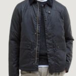 Giubbotto Barbour REELIN WAX JACKET Blue scuro - Foto 1