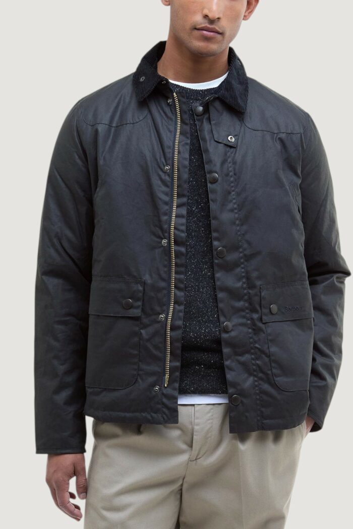 Giubbotto Barbour REELIN WAX JACKET Blue scuro
