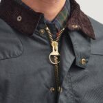 Giubbotto Barbour REELIN WAX JACKET Grigio Scuro - Foto 2