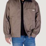 Giubbotto Calvin Klein Jeans A- LS COTTON FZ BLOU Terra - Fango - Foto 1