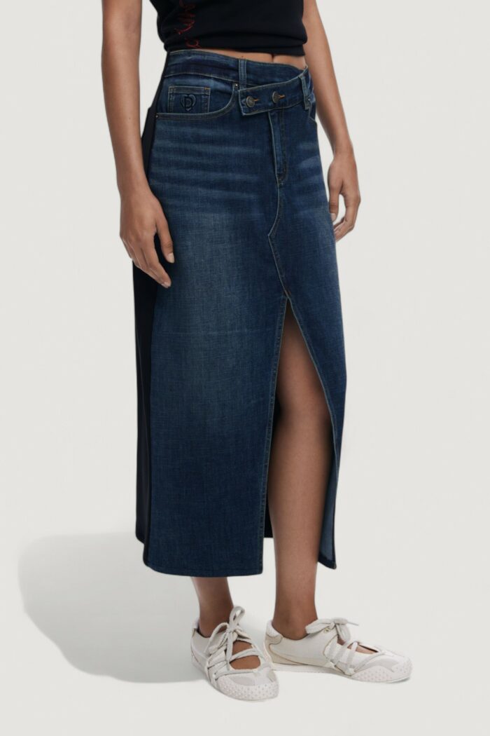 Gonna lunga Desigual FAL_TWISTED Denim – 25WWFD03
