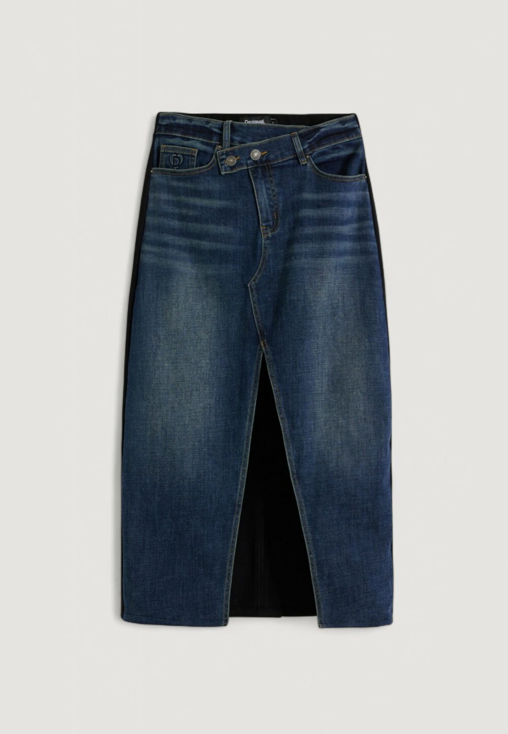Gonna lunga Desigual FAL_TWISTED Denim - Foto 4