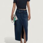 Gonna lunga Desigual FAL_TWISTED Denim - Foto 5